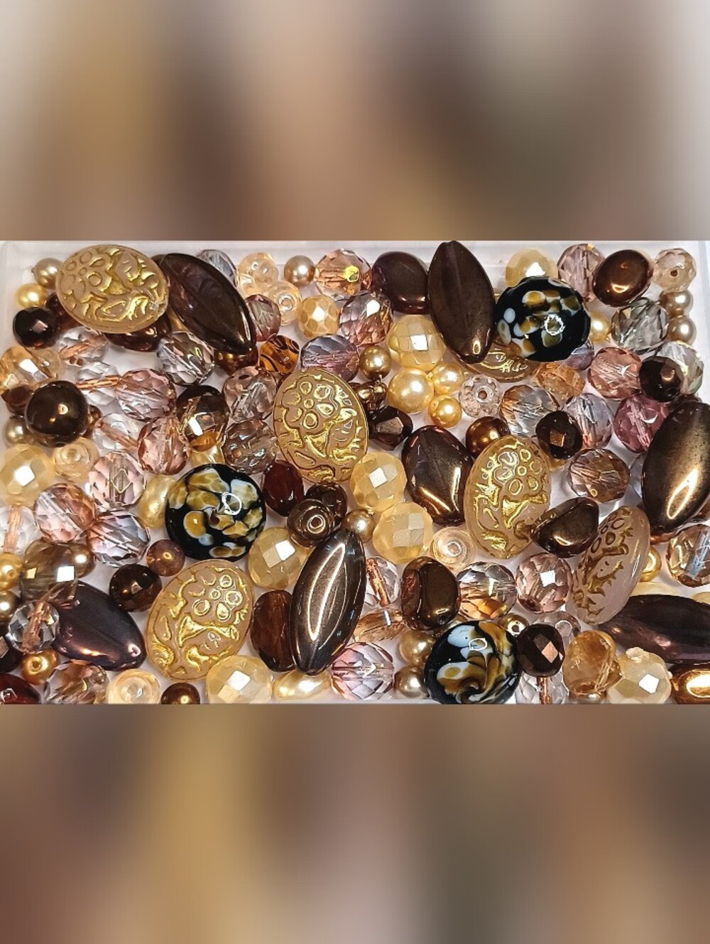 Glass beads loose for jewelry-making 140pcs